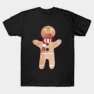 Gingerbread man with winter T-Shirt